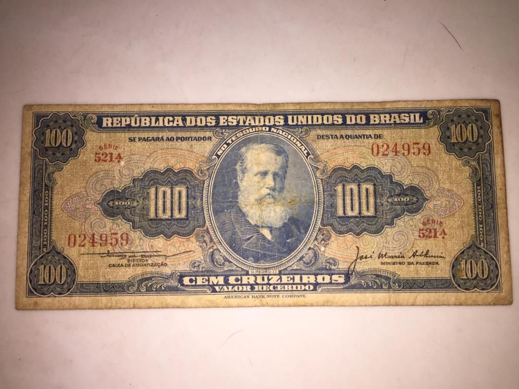 Billetes antiguos del mundo. Brasil