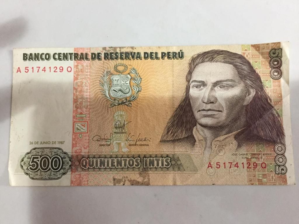 Billetes antiguos del mundo. Peru 