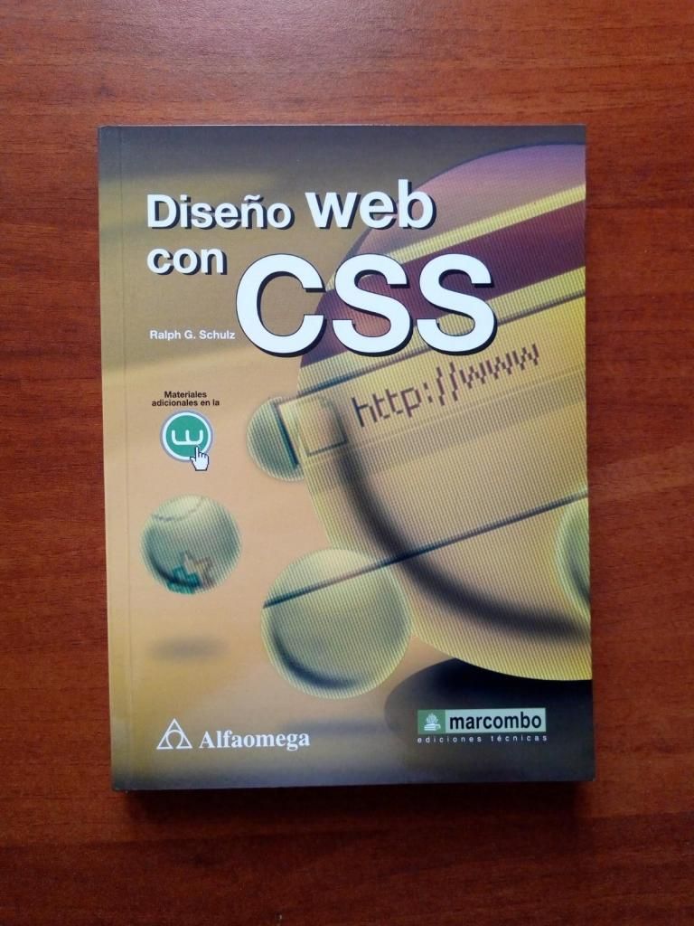 Libro Diseño WEB con CSS, Editorial Alfaomega, Sin Marcas