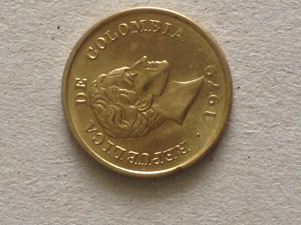 Moneda Colombiana 25 Centavos 
