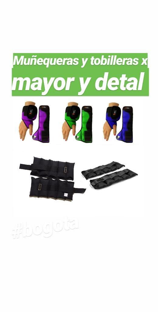 Tobilleras X Mayor Y Detal, Muñequeras
