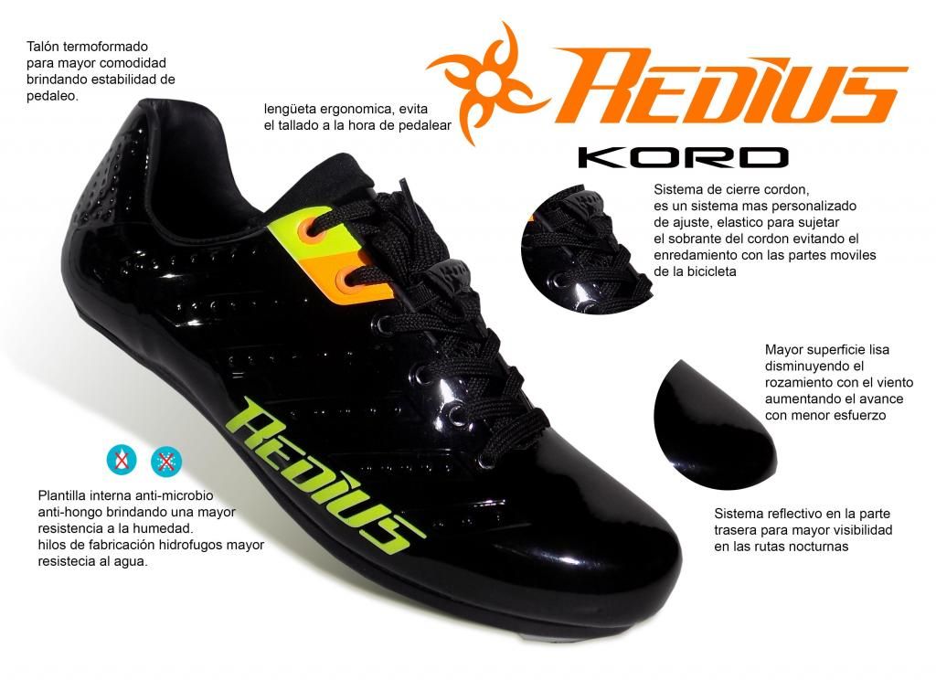 Zapatillas Para Ciclismo ruta y mtb Redius Jc Kord 