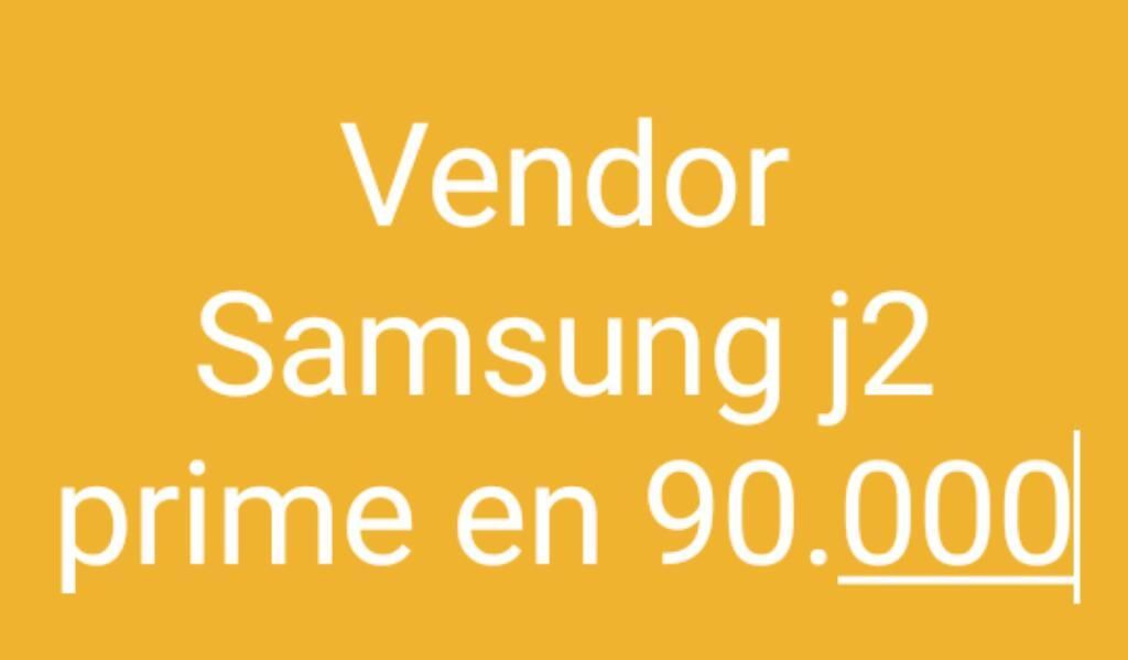Vendo Samsung J2 Tiene Una Fisura 90