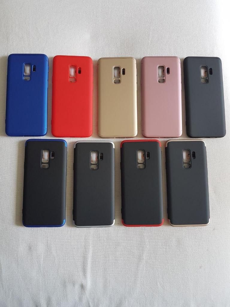 Estuche y Vidrio 5D Samsung Galaxy S9, S9 Plus, S10e, S10