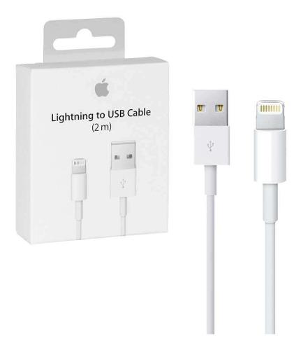 Cable Original 2m Cargador iPhone 5 6 7 X Xs Lightning