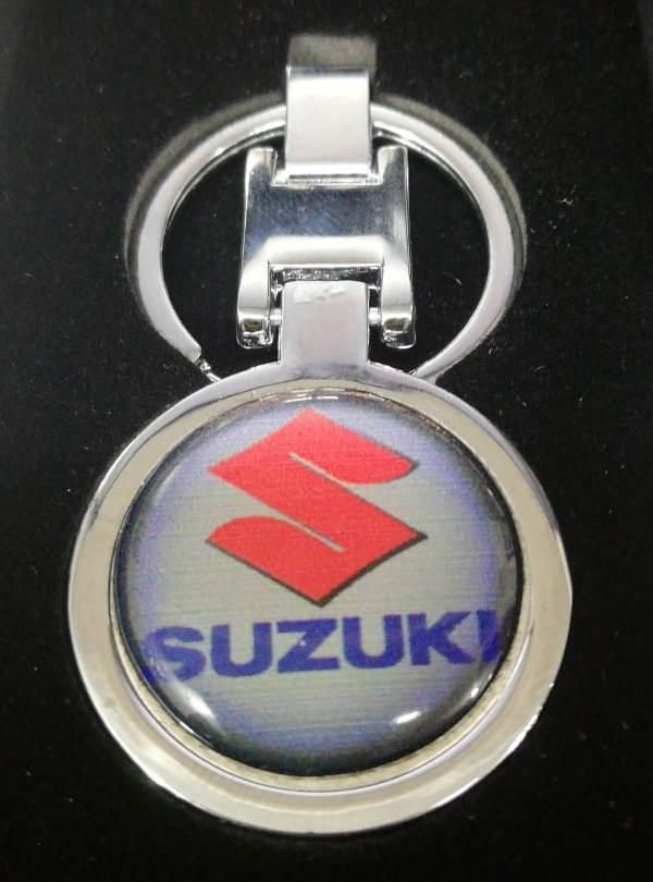 llavero suzuki resina acero doble cara