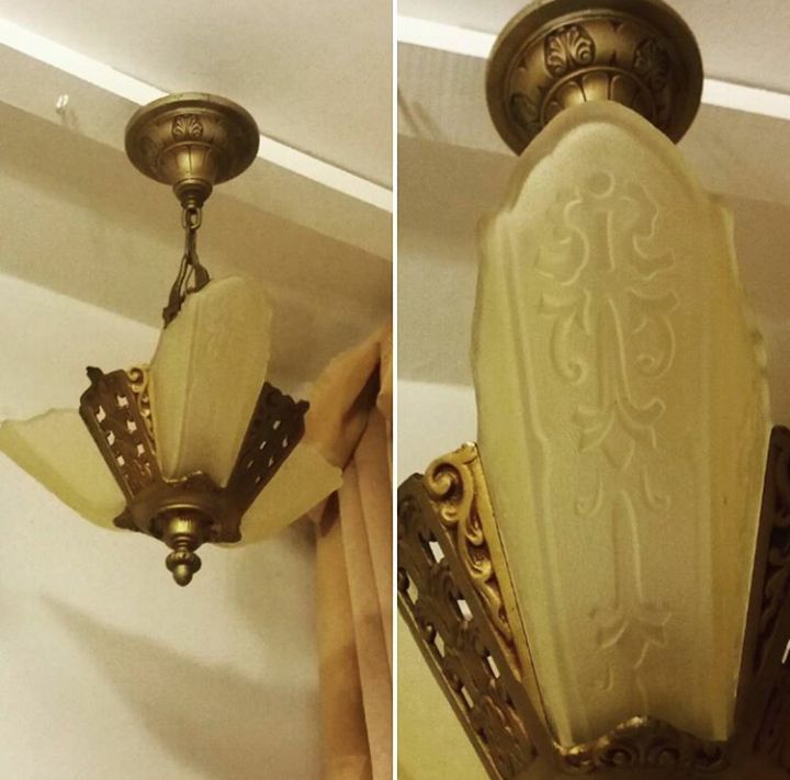 Antigua Lámpara Art Deco