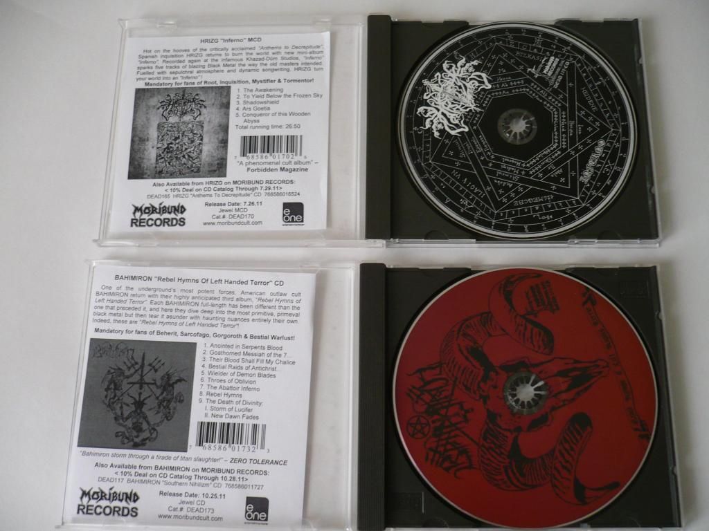 CDs de Bahimiron y HRIZG, Black Metal