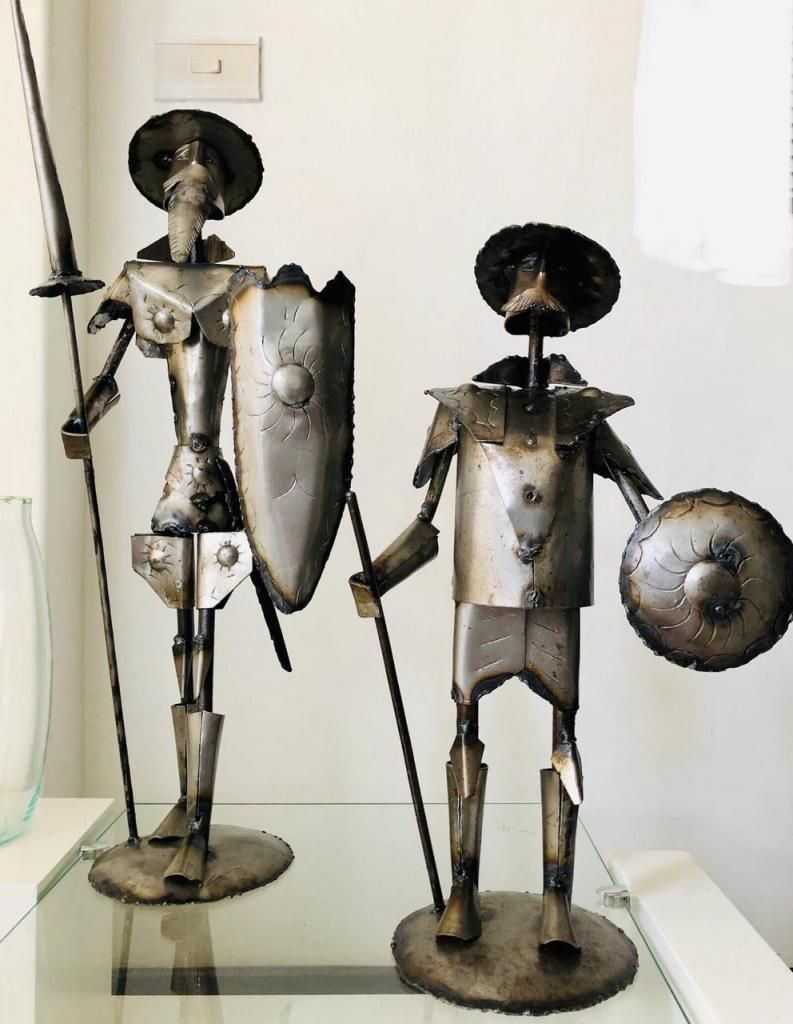 Figura decorativa de Don Quijte y Sancho