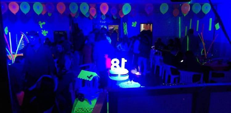 Minitecas neón (Glow party) MEGA SOUND EVENTOS