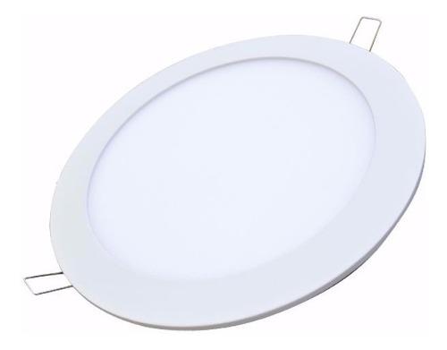 Panel Led 9w Redondo Incrustar Luz Blanca