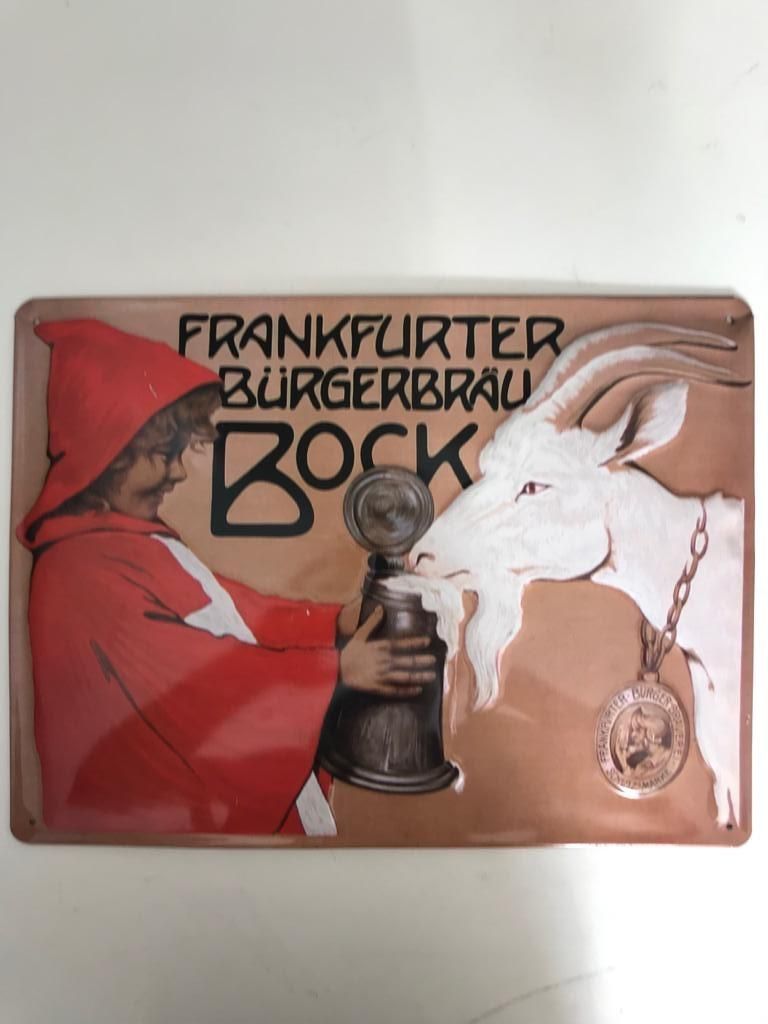 VENDO aviso metálico Vintage Frankfurter