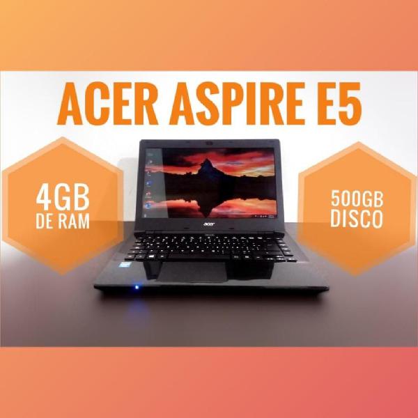 ACER E5 CON 500GB DD 4GB RAM INTEL CELERON CON TURBO BOOST