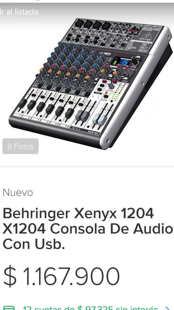 Consola de Sonido Behringer Xenyx X