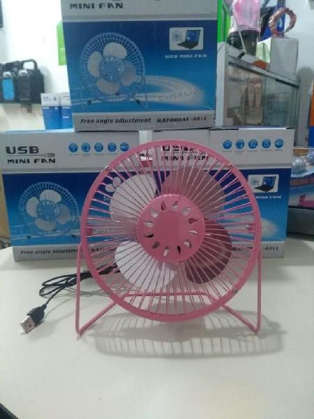 MINI VENTILADOR METAL USB 19cm Escritorio Pc Portatil