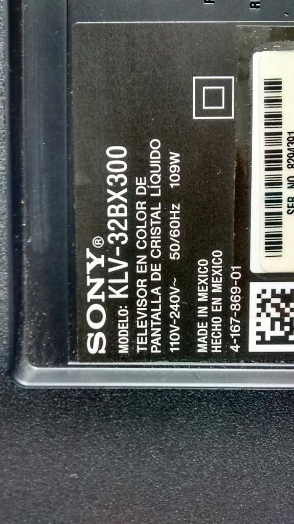 Tv Sony Klv32bx300 para Repuesto
