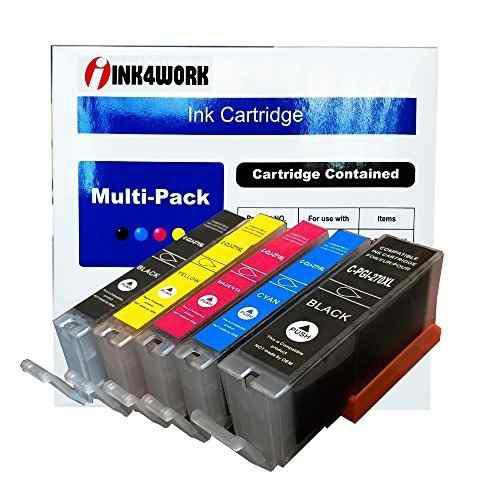 Cartucho De Tinta Toner Ink4work Paquete De 5 Compatible Pgi