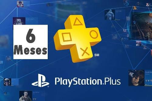 Playstation Psn Plus 6 Meses 182 Dias Ps4+juegos