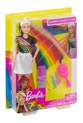 Muñeca Barbie Painado De Arcoiris Incluye Accesorios