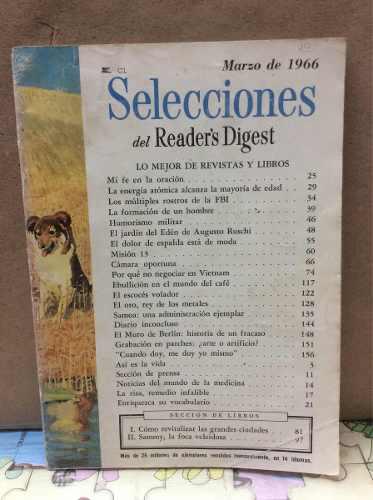 Revista Selecciones. Marzo 1966