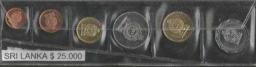 Sri Lanka Set Monedas 2005-13 X 6 Monedas