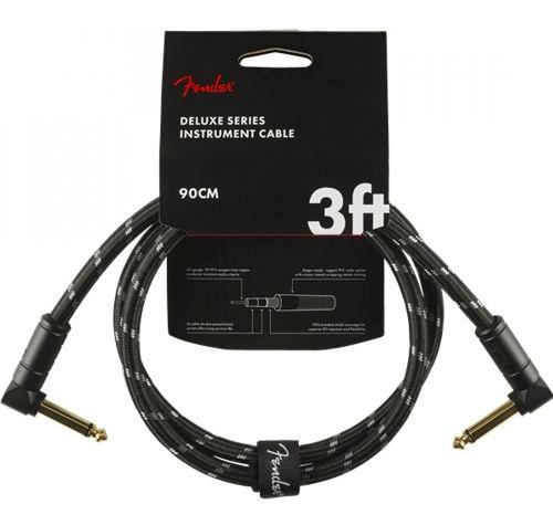 Cable Instrumento Fender Deluxe Series 90 Cm Angular Black