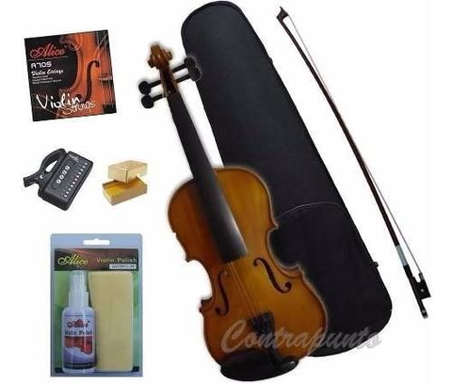 Combo Violin Greko Mv1411a 1/2 1/4 3/4 4/4 Con Accesorios