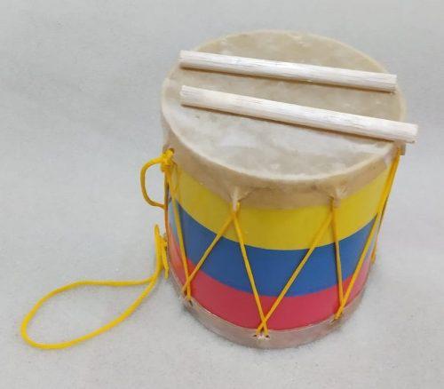 Tambor Tricolor Para Niños Y Niñas Con Golpeador -