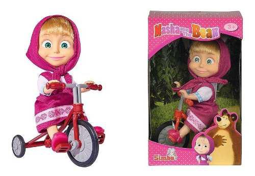 Juguete Muñeca Para Niña Masha En Triciclo
