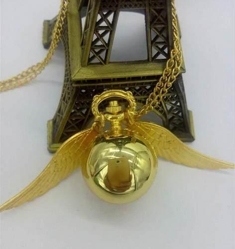 Reloj Bolsillo Golden Snitch Harry Potter Dorado Quidditch