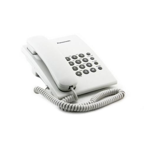 Teléfono Alámbrico Escritorio Panasonic Básico Blanco