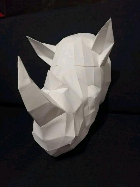 Animales y mascaras en papercraft