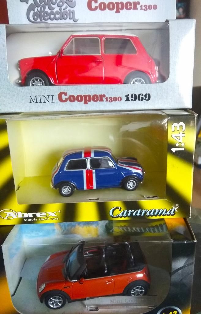 Colección 3 Mini Cooper a Escala