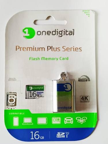 Memoria Micro Sd 16gb Clase 10, 4k, Onedigital Premium Plus