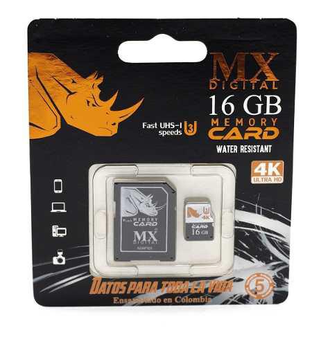 Memoria Micro Sd Fast Uhi-s U3 Con Adaptador Mx Digital 16gb