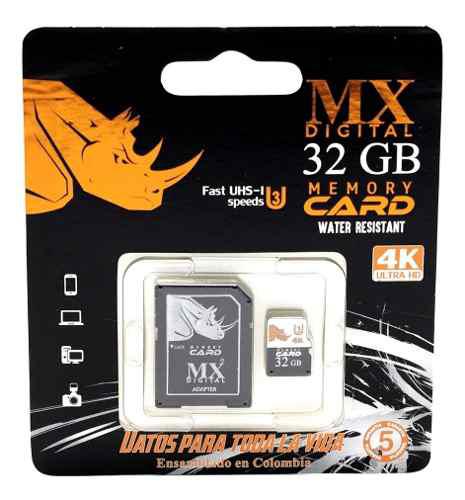 Memoria Micro Sd Fast Uhi-s U3 Con Adaptador Mx Digital 32gb