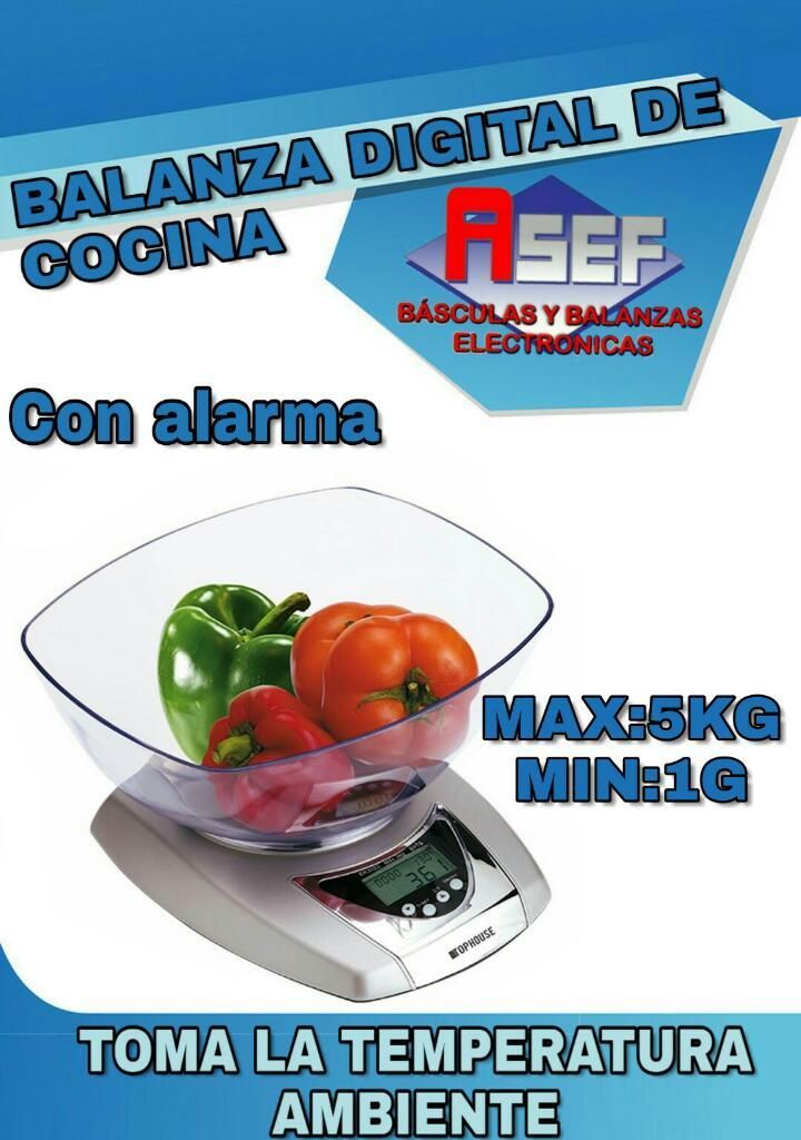 Gramera Digital de Cocina Nueva 5kg 1g
