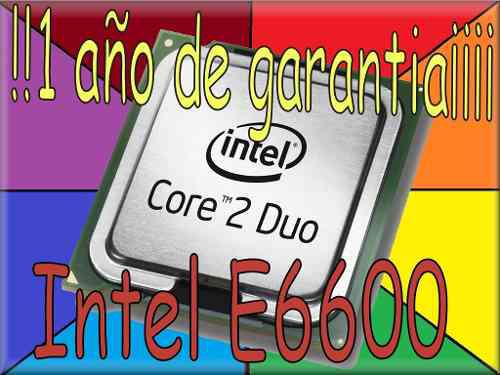 Intel Core 2 Duo E6600 Para Mother Board P4m890-m7 Biostar