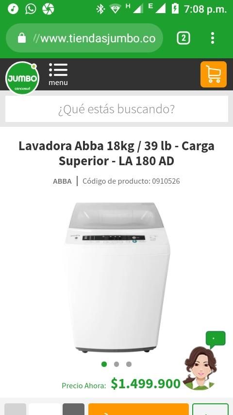 Lavadora ABBA 39 Lbs Automatica