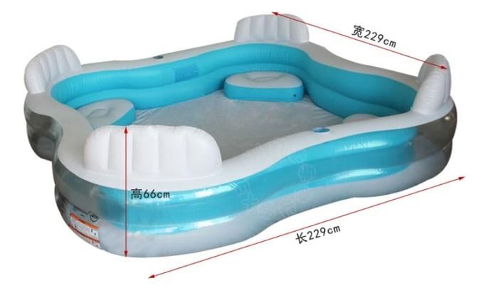 REF:  Piscina Tipo Jacuzzi Intex Inflable 4 Sillas a