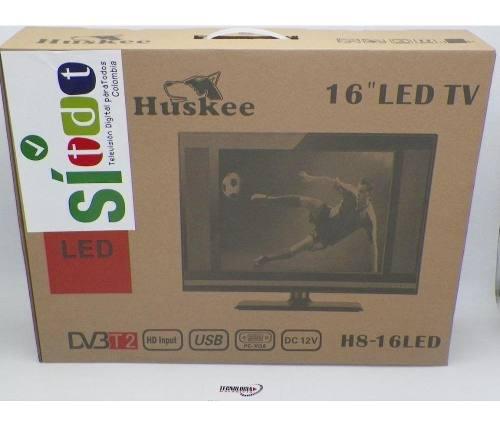 Televisor Tv Tdt Incorporador 16 Pulgadas Huskee 12v