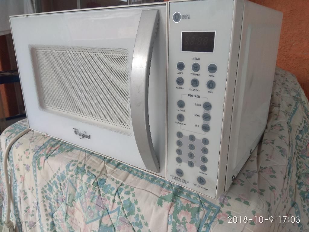 Vendo Microndas Whirlpool Funcional