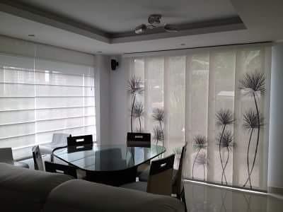 Venta Instalacion Reparacion De Cortinas, Panel Japones Blac