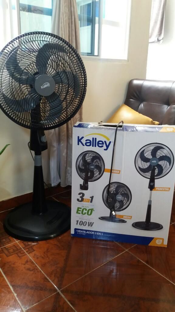 Ventilador Kalley 3 en 1; Excelente