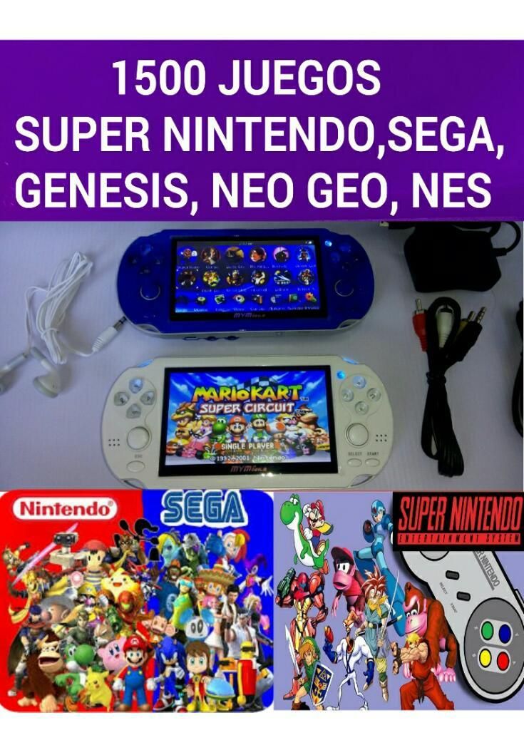 Consola Psp Mp5 Juegos Super Nintendo