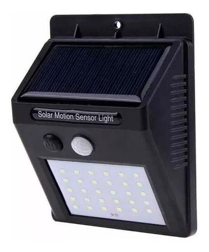 Lámpara Solar 30 Led Sensor De Movimiento Exteriores Mnr