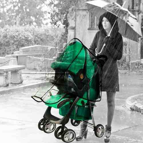 Forro Plastico Protector Lluvia Para Coche Silla Portabebe