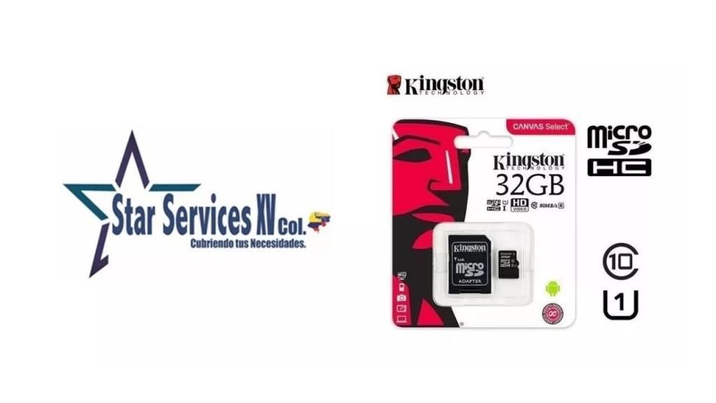Tarjeta de Memoria MicroSDHC Kingston 32GB Clase 10.