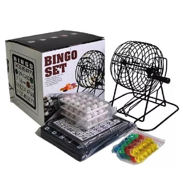 Bingo Juego Set Kit Juguete Mesa Metalico