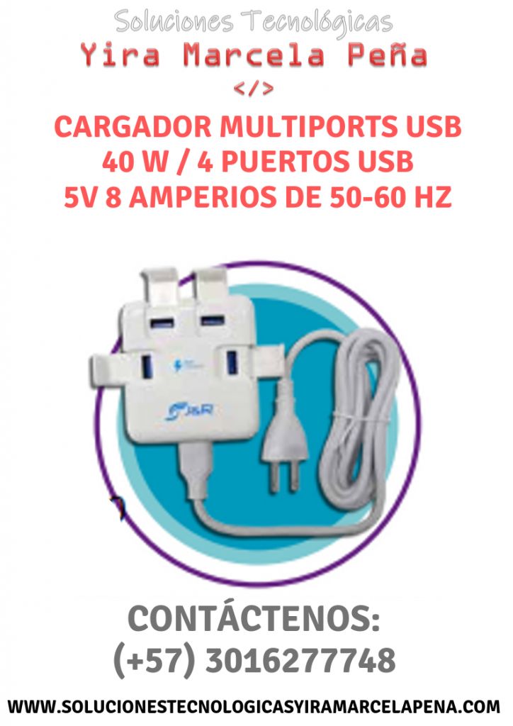 Cargador MultiPorts USB